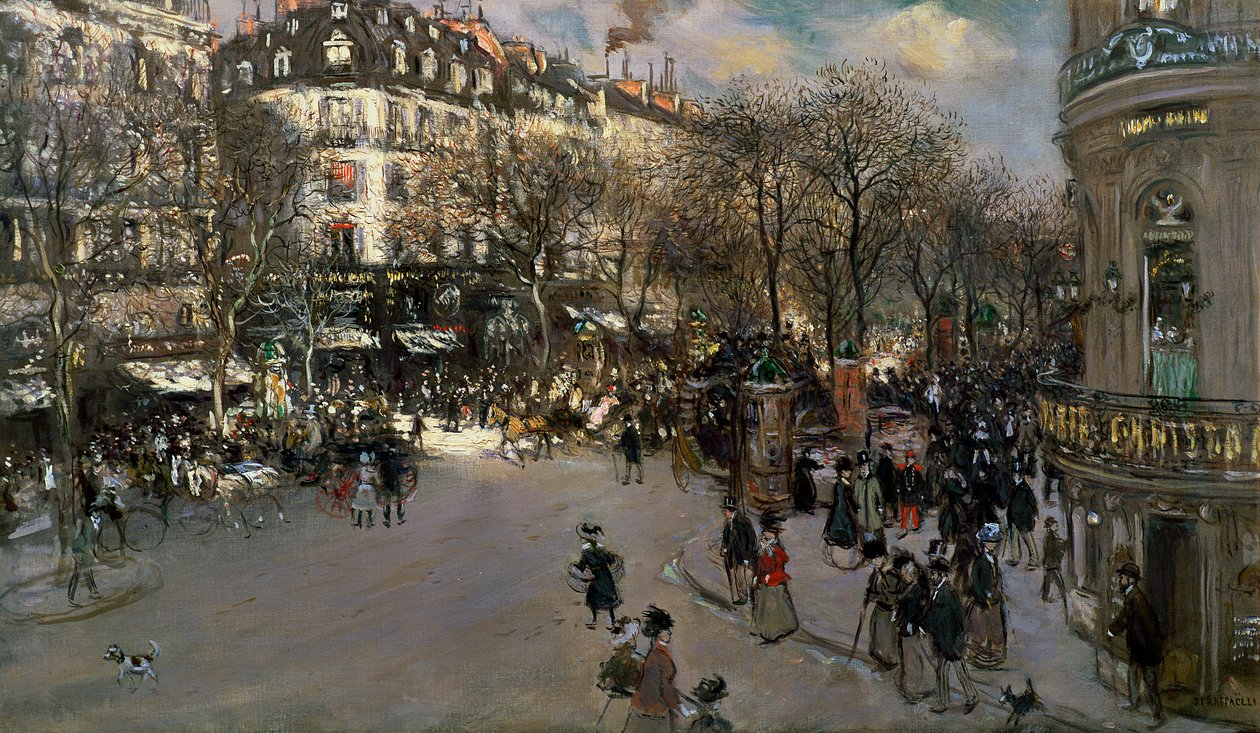 Bulwar des Italiens, ok. 1900 autorstwa Jean Francois Raffaelli