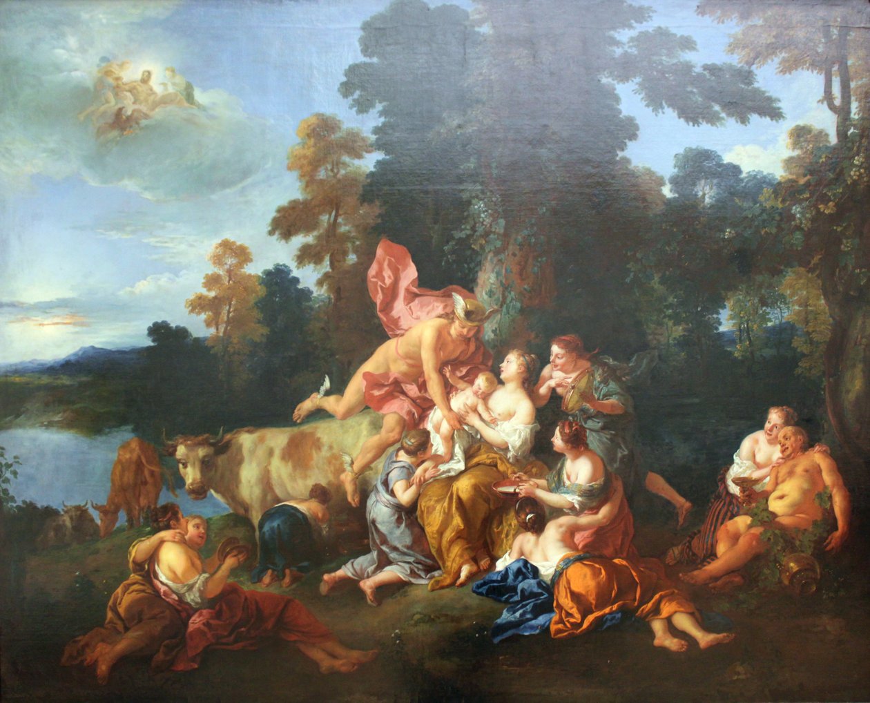 Edukacja Bachusa autorstwa Jean François de Troy