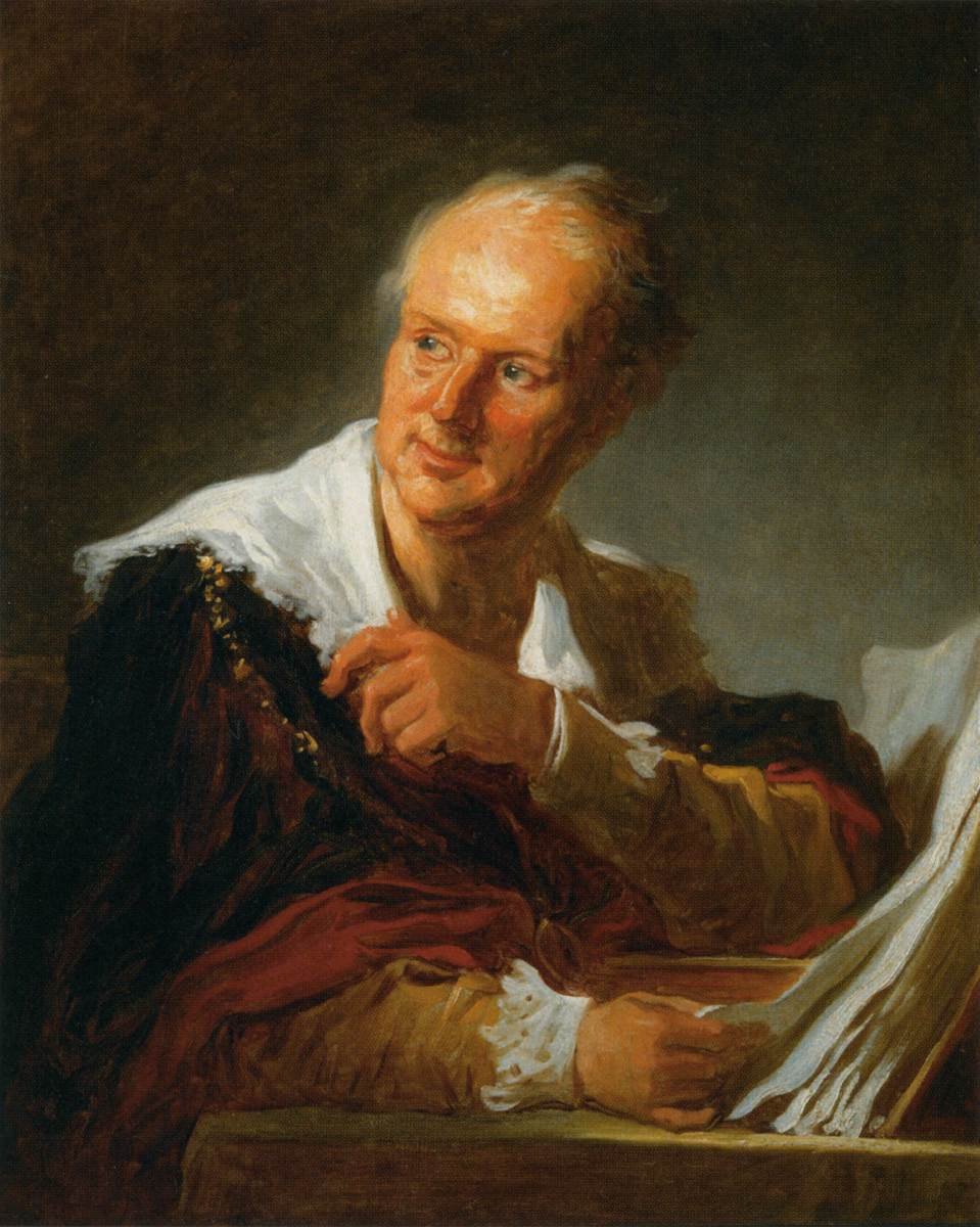 Denis Diderot autorstwa Jean Honore Fragonard
