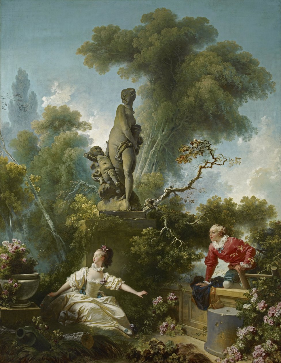Postępy miłości autorstwa Jean Honore Fragonard