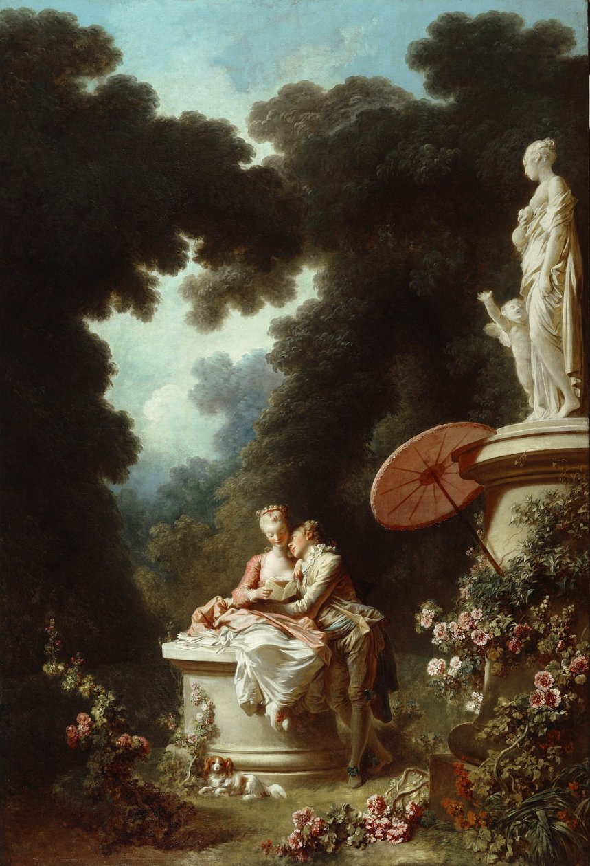 Listy miłosne autorstwa Jean Honore Fragonard