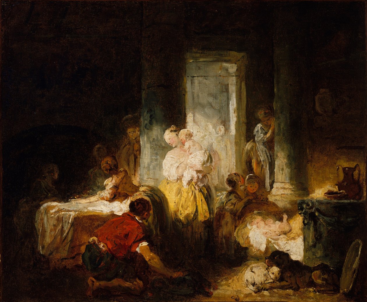 Szczęśliwa Matka autorstwa Jean Honore Fragonard