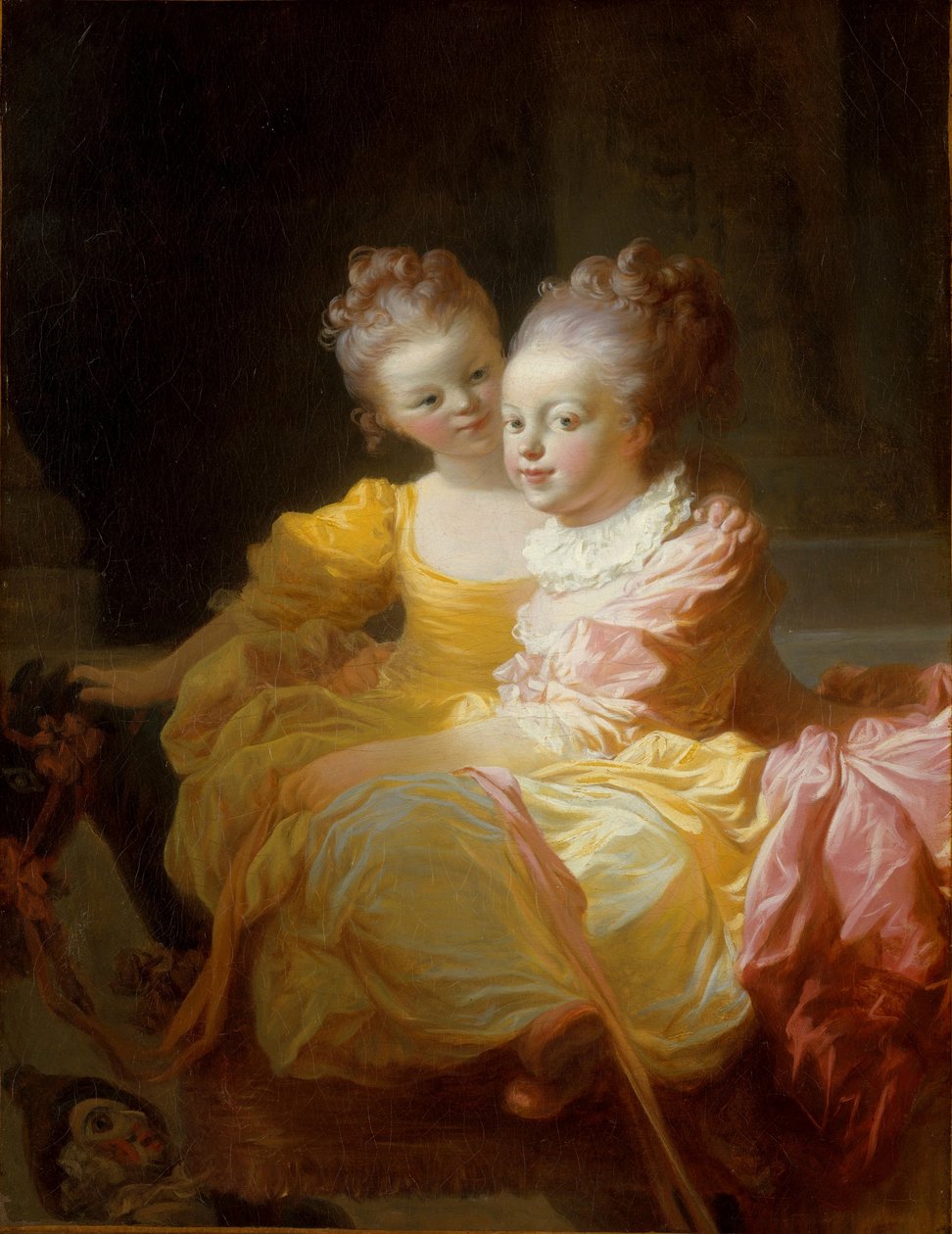 dwie siostry autorstwa Jean Honore Fragonard