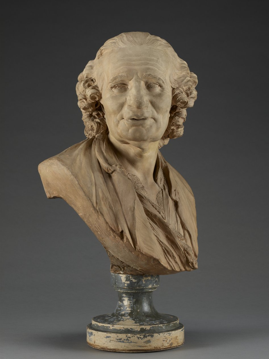Popiersie Alexis-Jean-Eustache Taitbout, 1762 (terakota na cokole gipsowym) autorstwa Jean Jacques Caffieri
