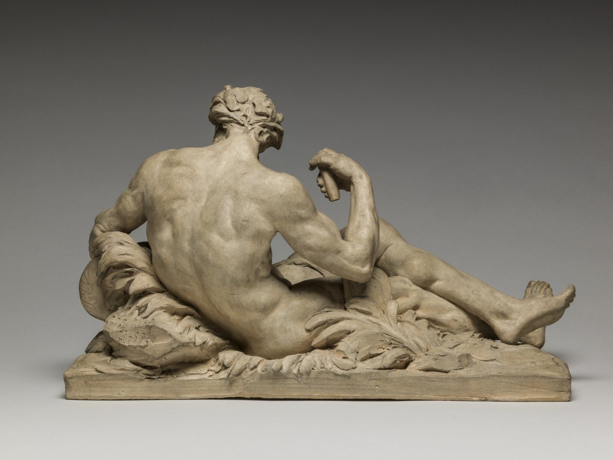Rzeka Bóg, 1755 (terakota) autorstwa Jean Jacques Caffieri