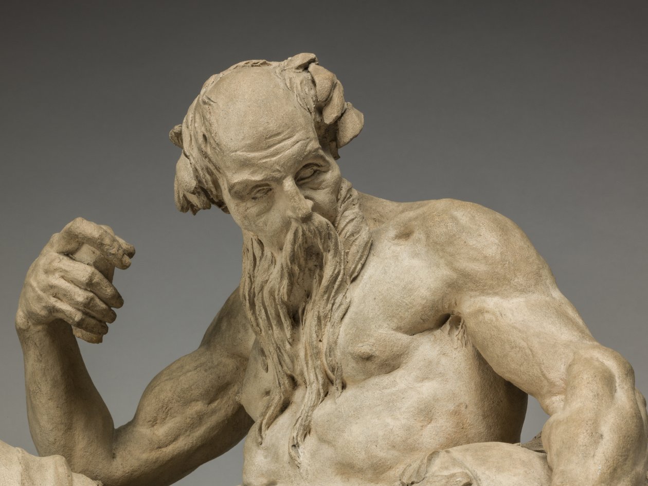 Bóg rzeki, 1755 (terakota) autorstwa Jean Jacques Caffieri