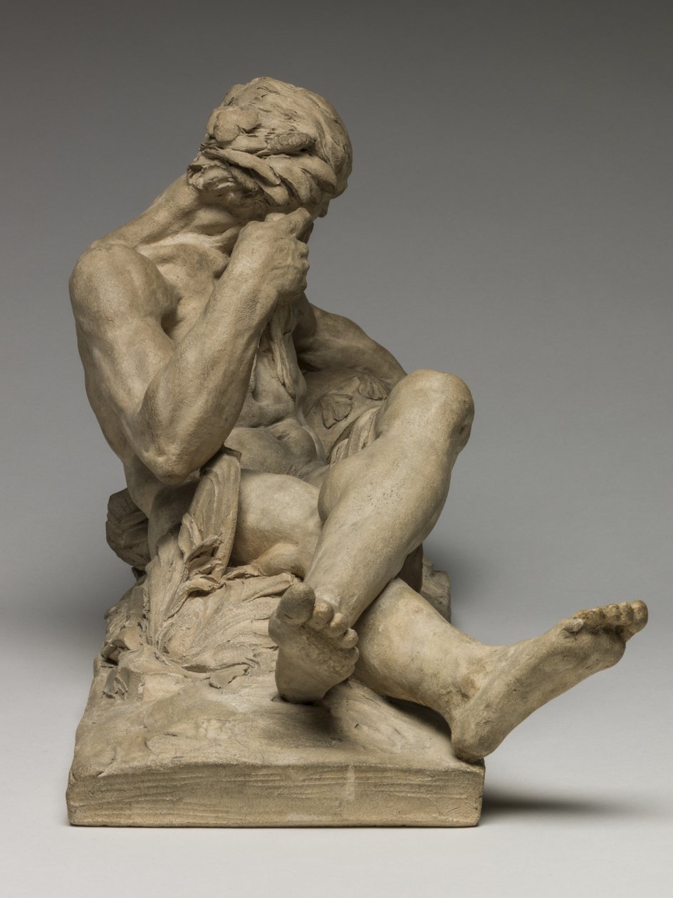 Rzeka Bóg, 1755 (terakota) autorstwa Jean Jacques Caffieri
