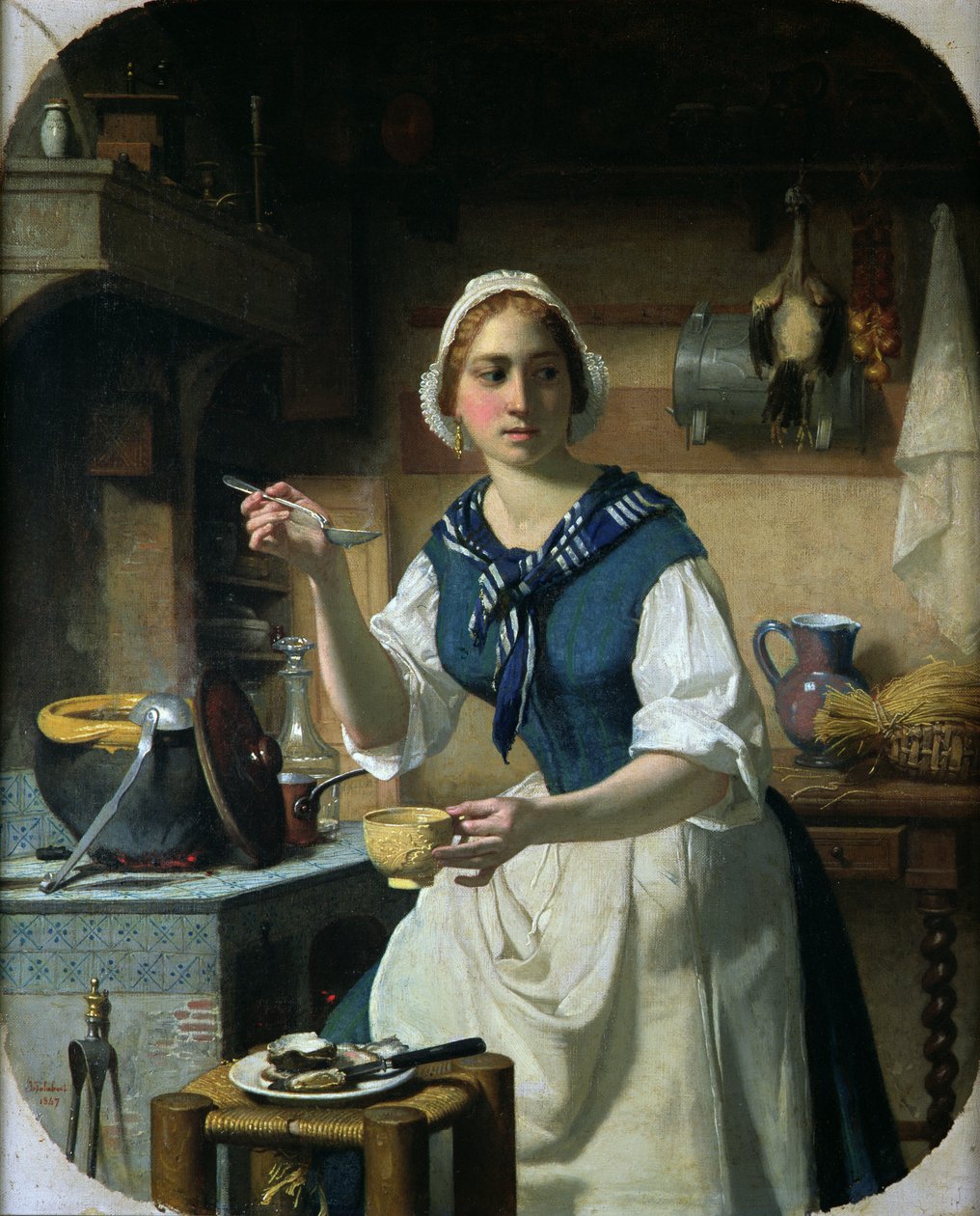 Pierwsze akcje, 1847 r. autorstwa Jean Jalabert