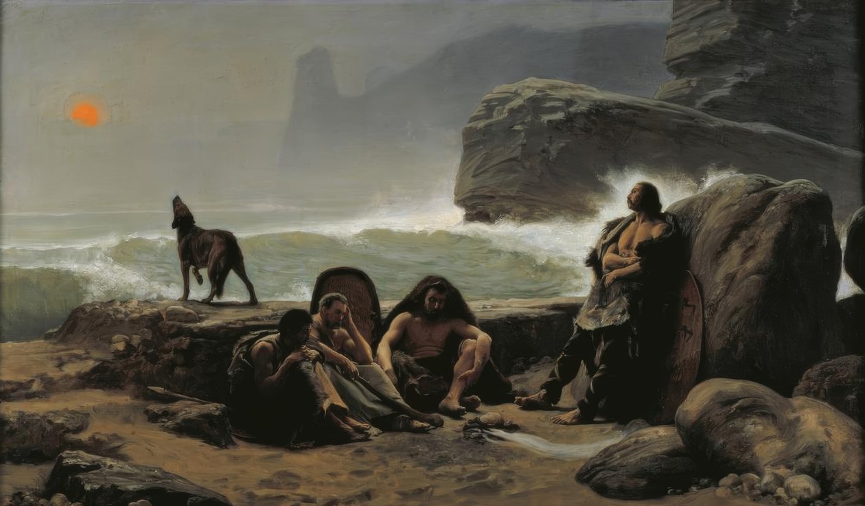 Les gardescôtes gaulois (Galijska Straż Przybrzeżna) autorstwa Jean Jules Antoine Lecomte du Nouy