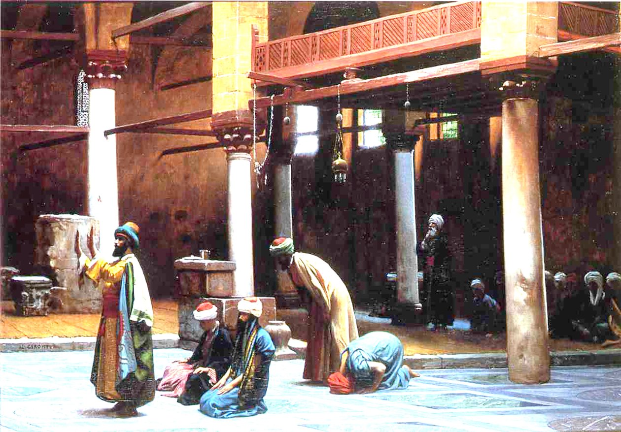 Modlitwa w meczecie, 1892 autorstwa Jean Leon Gerome
