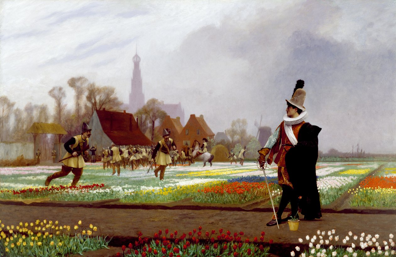 Tulipanowe szaleństwo autorstwa Jean Leon Gerome