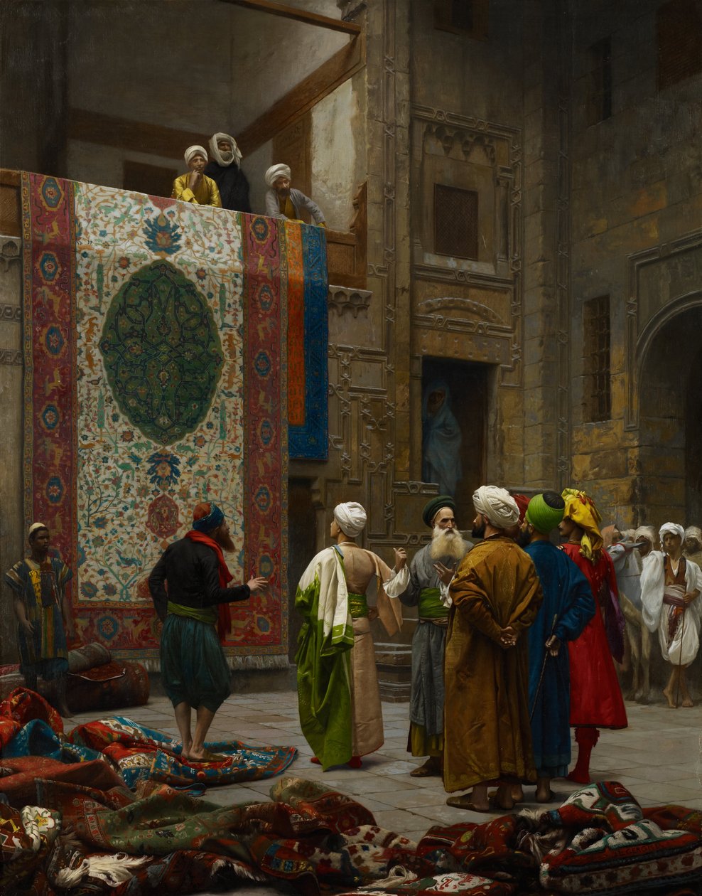 Sprzedawca dywanów autorstwa Jean Leon Gerome