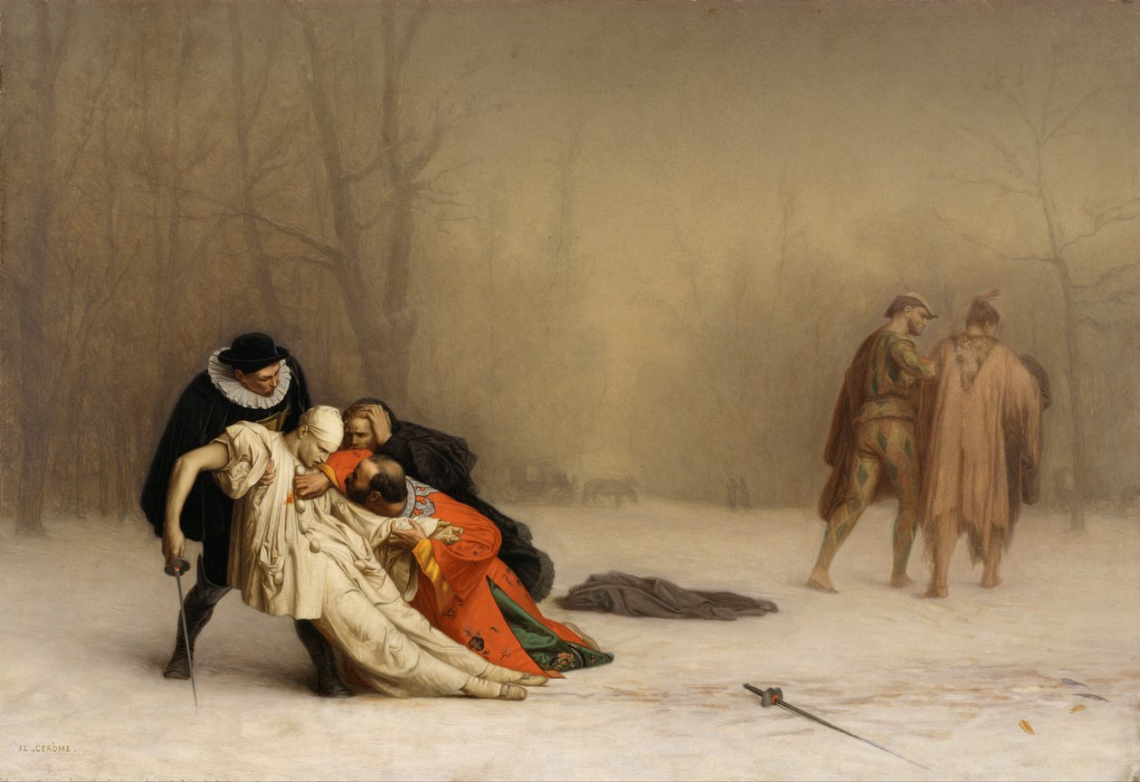 Pojedynek po maskaradzie autorstwa Jean Leon Gerome
