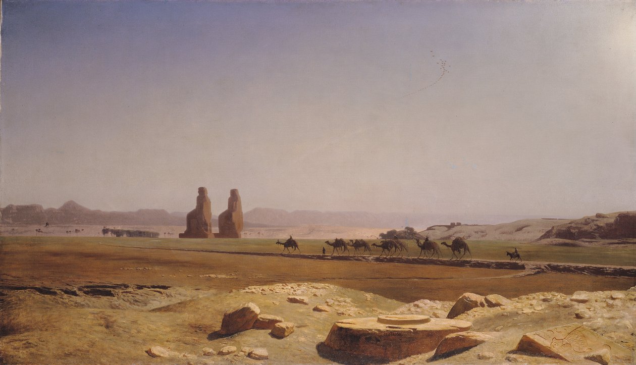 Równina Teb w Górnym Egipcie, 1857 autorstwa Jean Leon Gerome