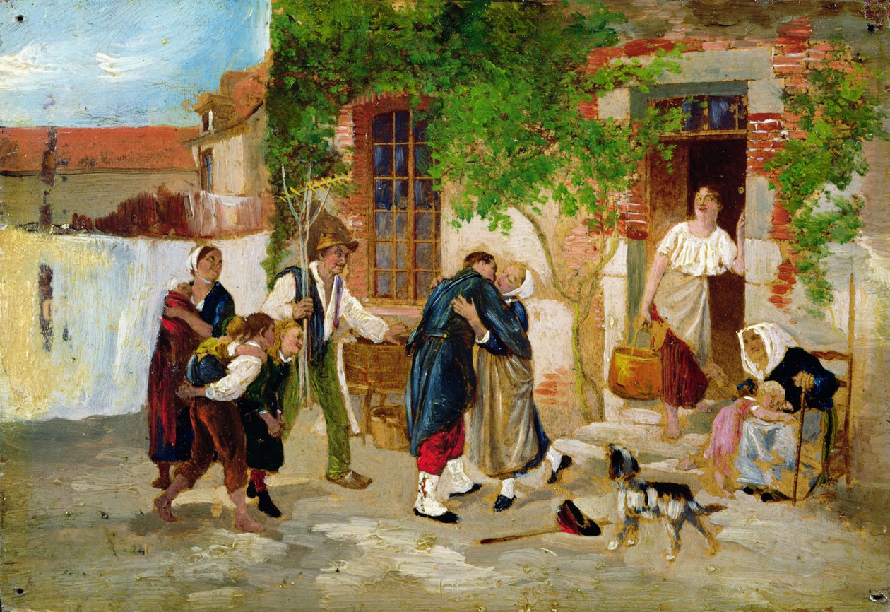 Powrót żołnierza, 1873 autorstwa Jean Louis Ernest Meissonier