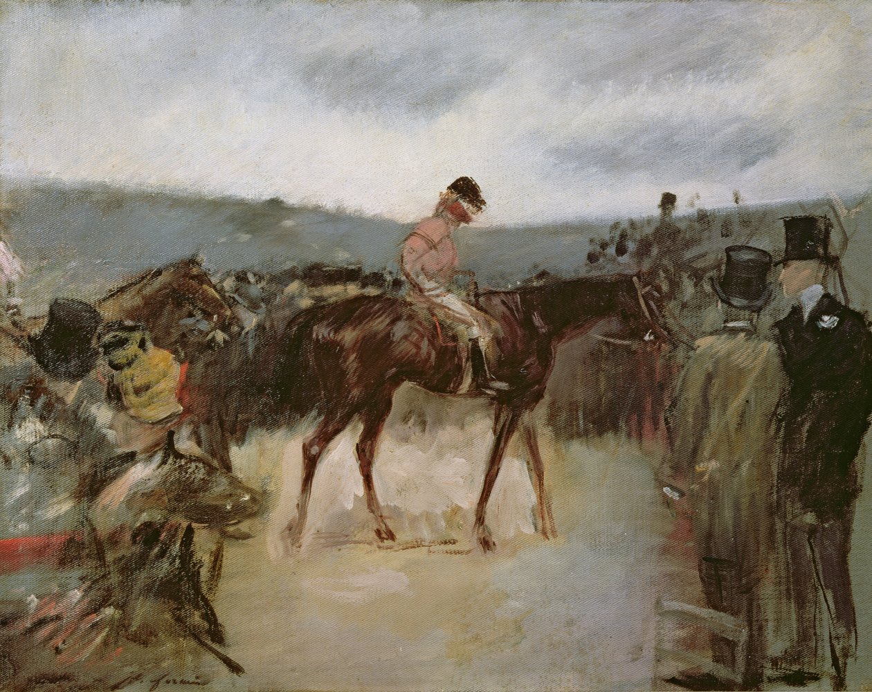 Na wyścigach autorstwa Jean Louis Forain