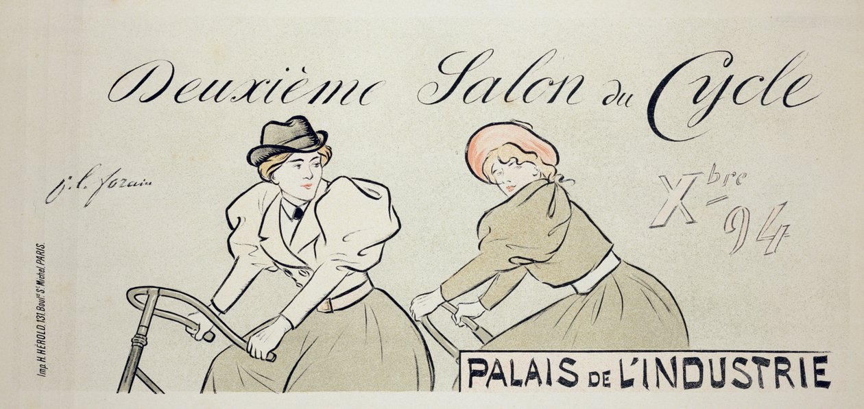 Reprodukcja plakatu reklamującego „Salon du Cycle”, w Palais de L