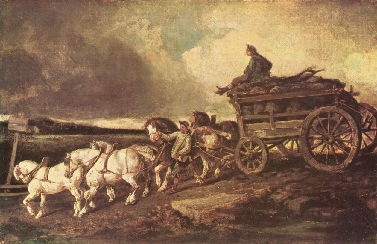 Wagon węglowy autorstwa Theodore Gericault