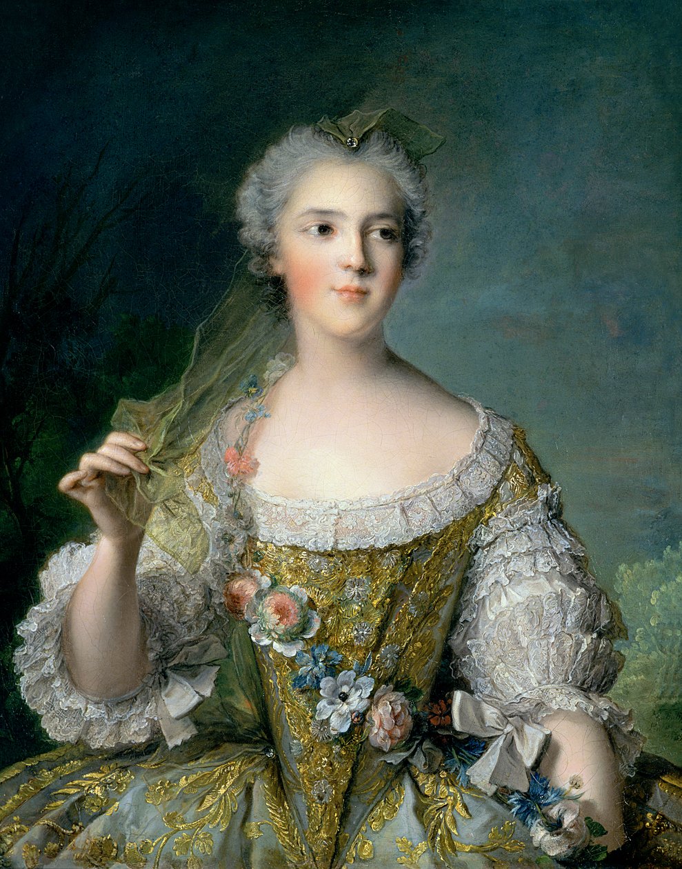 Portret Madame Sophie (1734-82), córki Ludwika XV, w Fontevrault, 1748 autorstwa Jean Marc Nattier