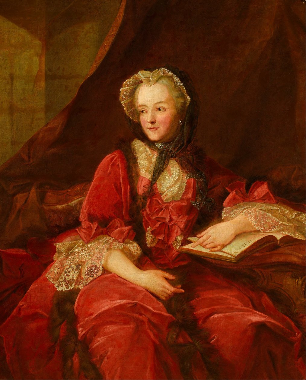Portrait of Marie Leszczyska autorstwa Jean Marc Nattier