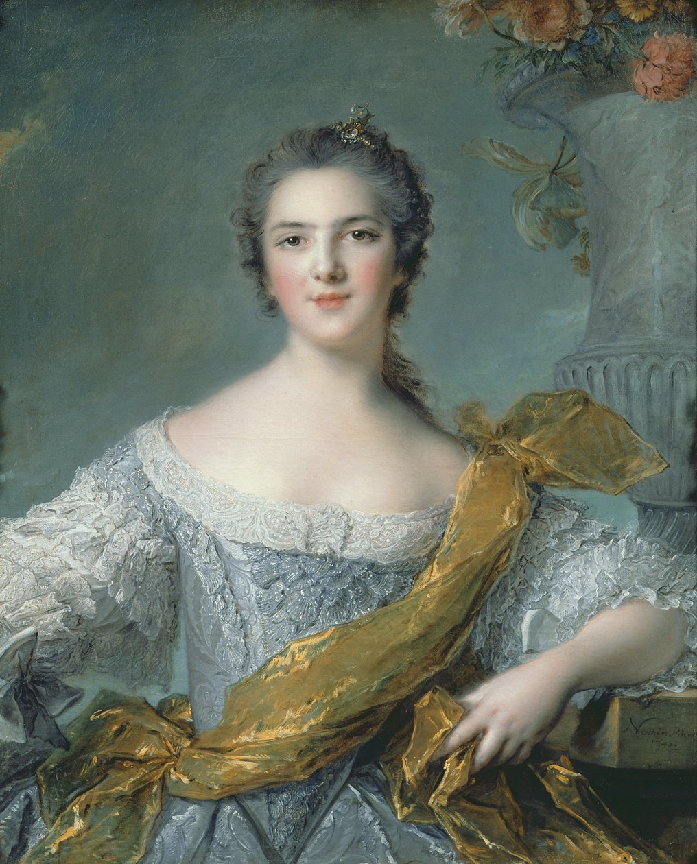 Victoire de France (1733-99) w Fontevrault, 1748 autorstwa Jean Marc Nattier