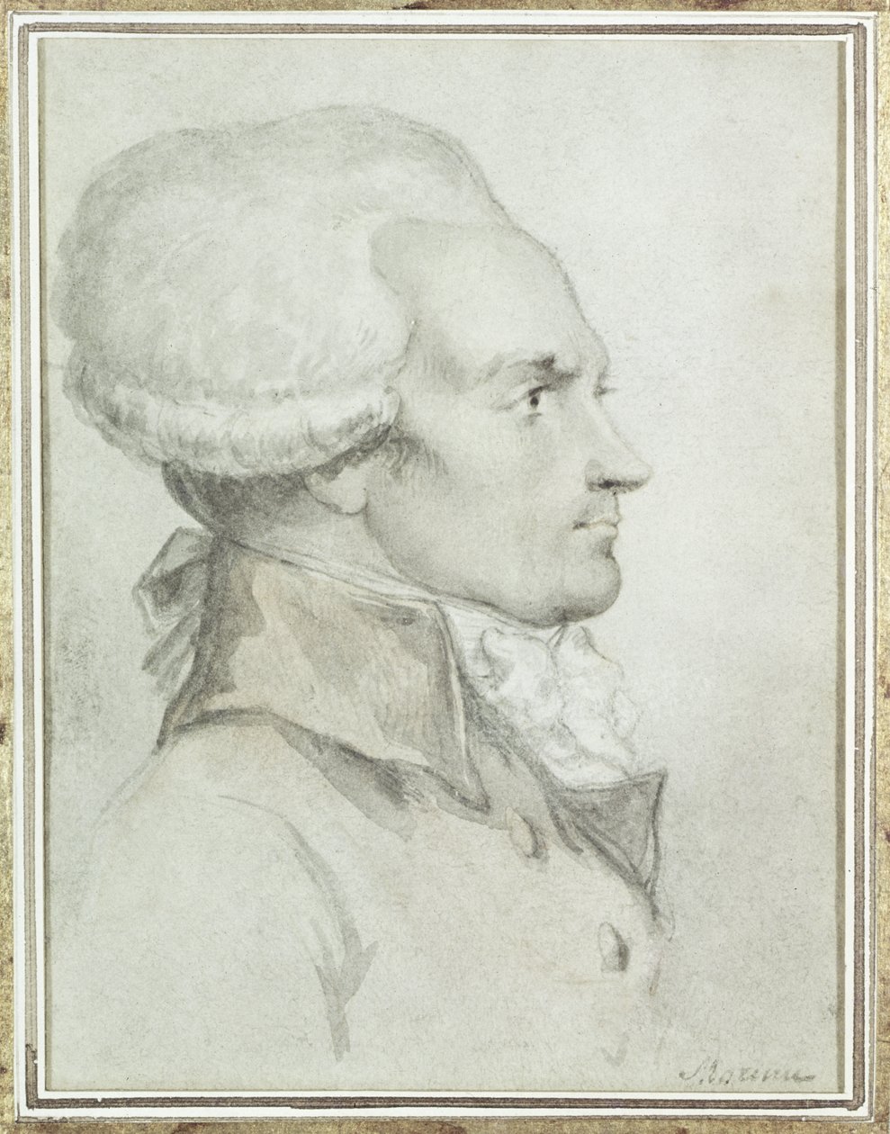 Portret Maximiliena de Robespierre (1758-94) autorstwa Jean Michel the Younger Moreau