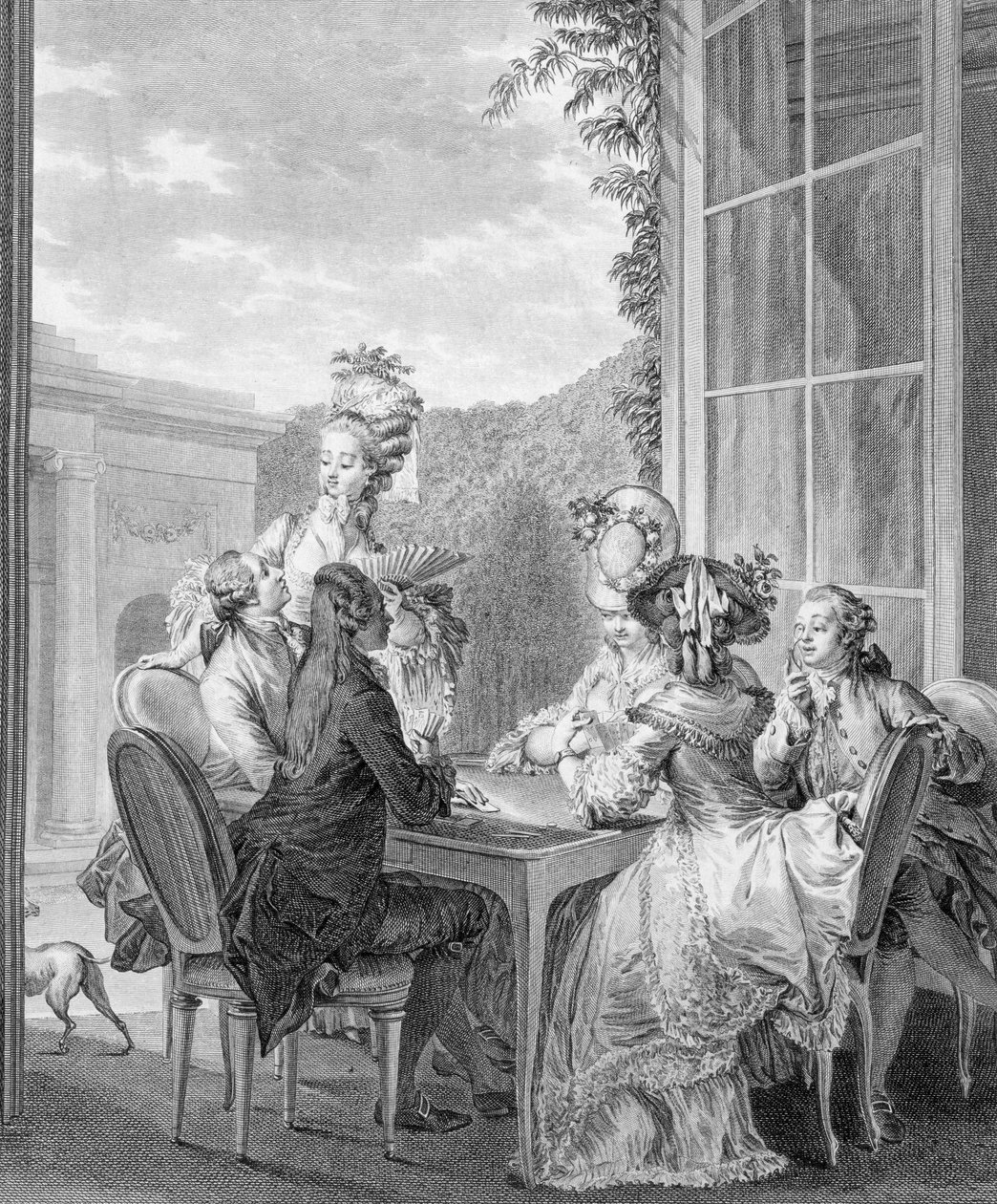 Partia Wista, 1783, grawerowana przez Jeana Dambruna (1741-c.1808) autorstwa Jean Michel the Younger Moreau