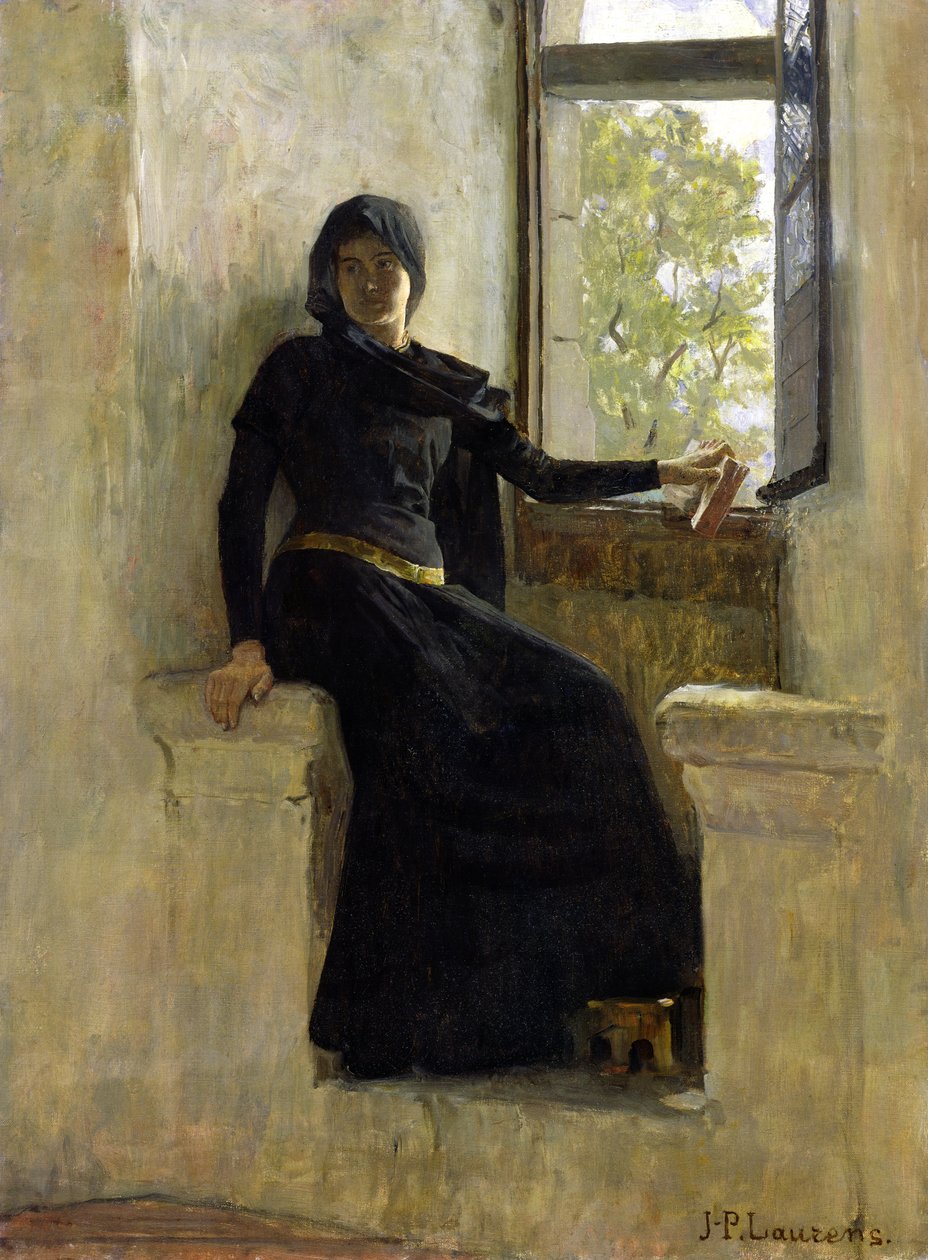 Czekam, przed 1905 autorstwa Jean Pierre Laurens
