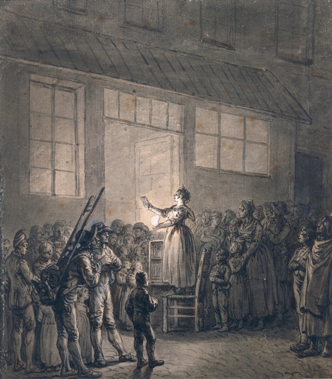 Popularny piosenkarz autorstwa Jean Pierre Norblin de La Gourdaine