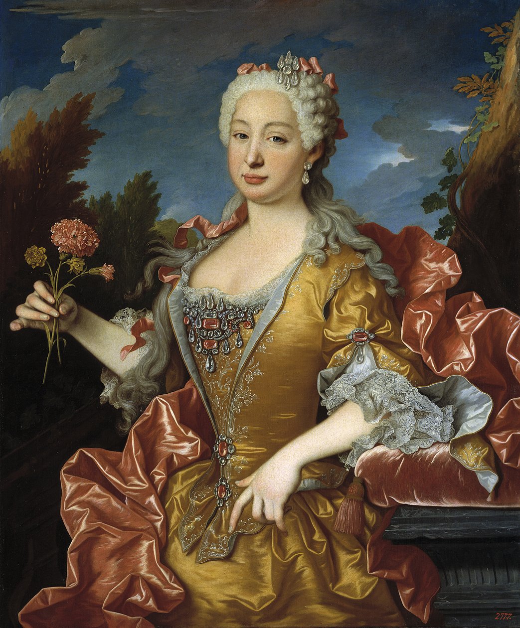 Portret Barbary Portugalskiej (1711-1758) autorstwa Jean Ranc
