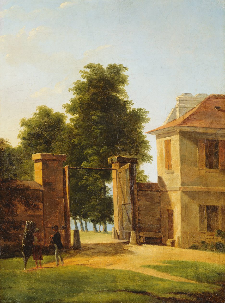 Wejście do parku w Saint-Cloud, ok. 1810-12 r. autorstwa Jean Victor Bertin