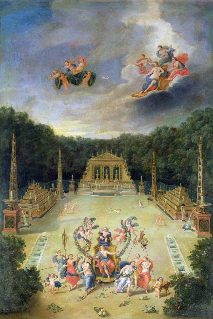Gaje Wersalu. Łuk Triumfalny autorstwa Jean the Younger Cotelle