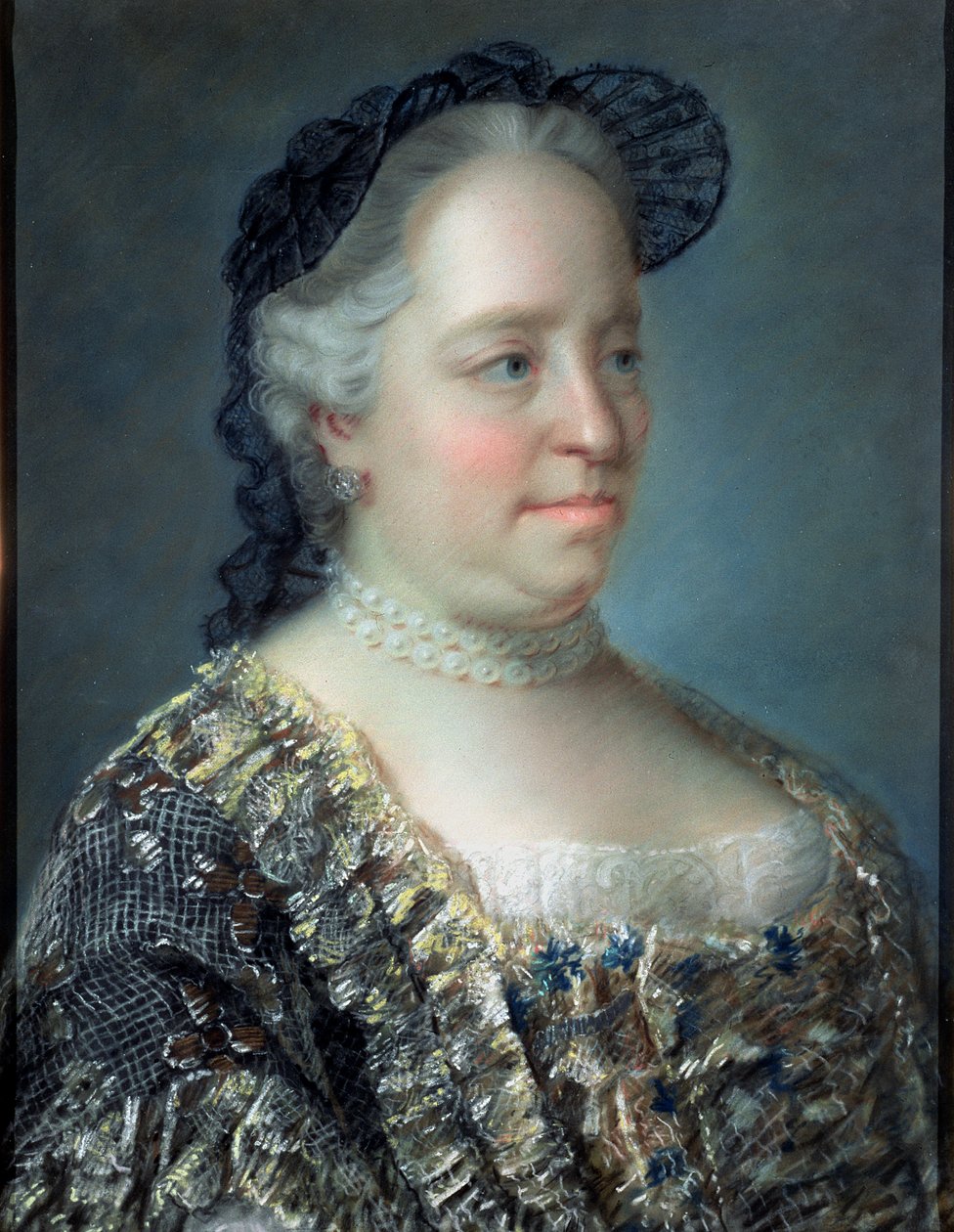 Maria Teresa, cesarzowa Austrii, 1762 (pastel) autorstwa Jean Étienne Liotard