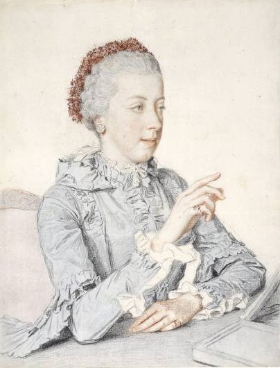 Portret arcyksiężnej Marii Elżbiety Austrii autorstwa Jean Étienne Liotard