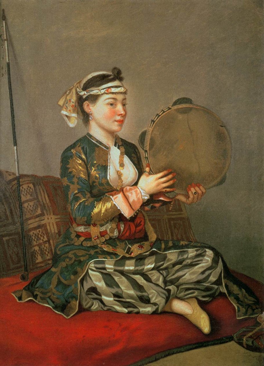 Turczynka z tamburynem autorstwa Jean Étienne Liotard