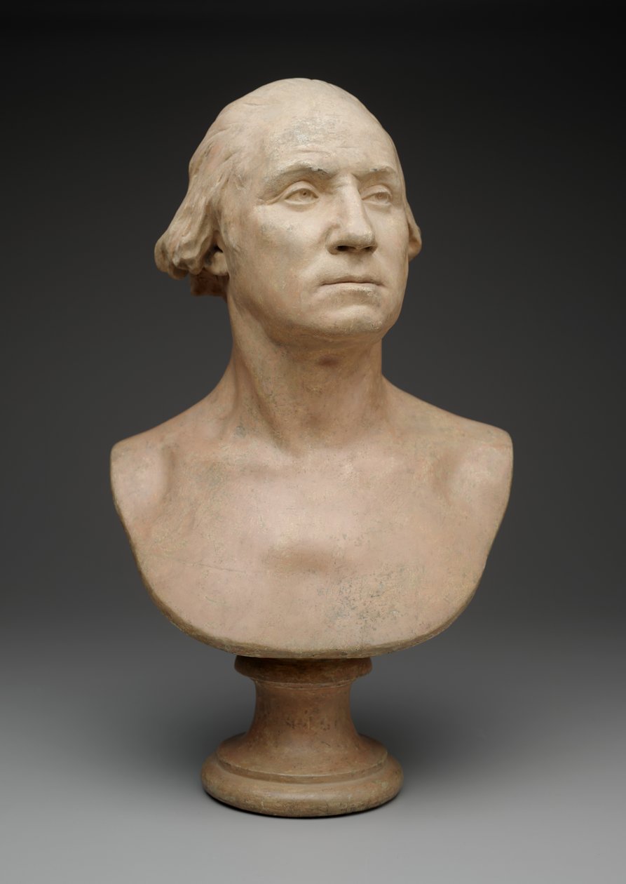 Jerzy Waszyngton, ok.1786 (tynk malowany) autorstwa Jean Antoine Houdon