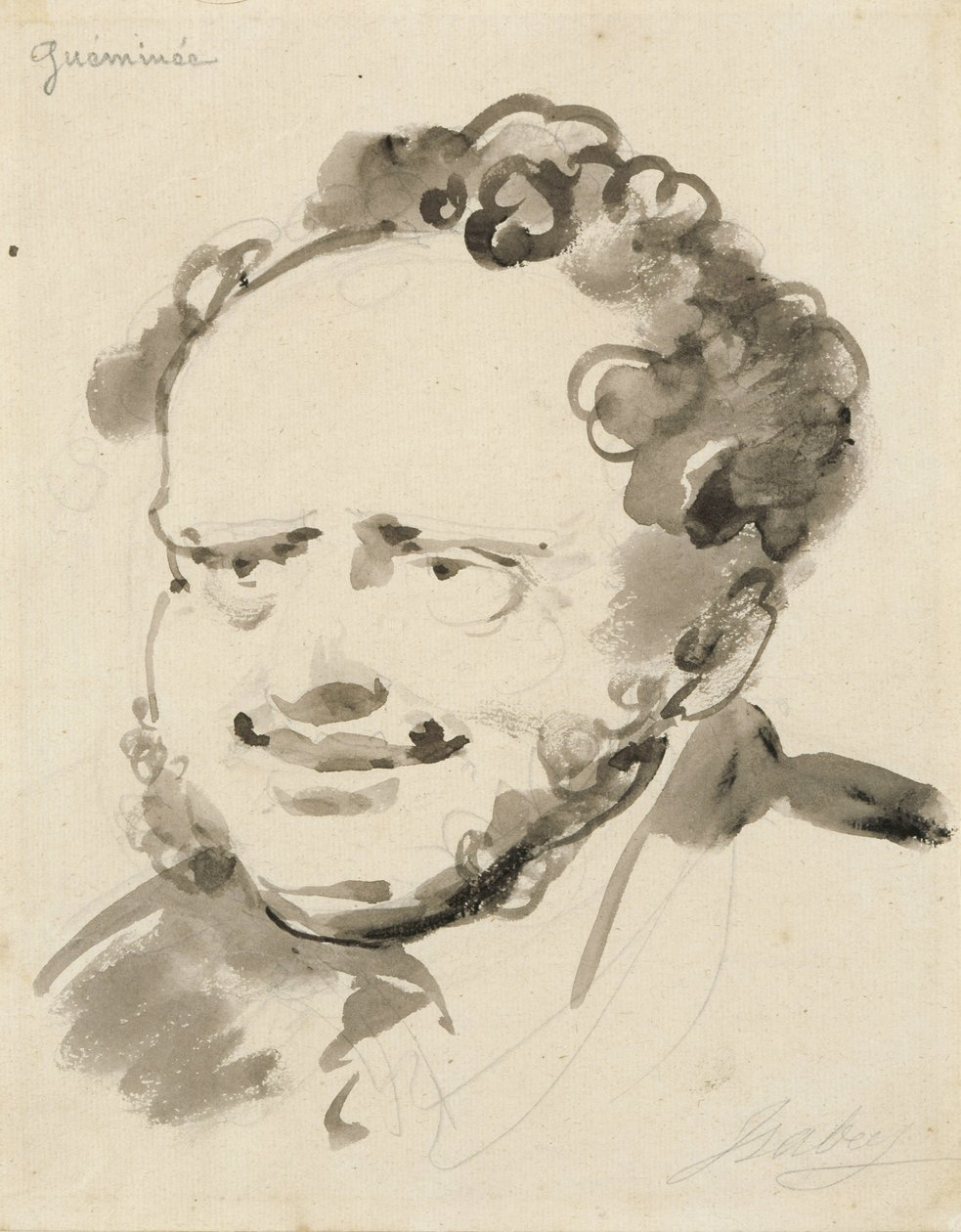 Portret Gueminee (atrament na papierze) autorstwa Jean Baptiste Isabey