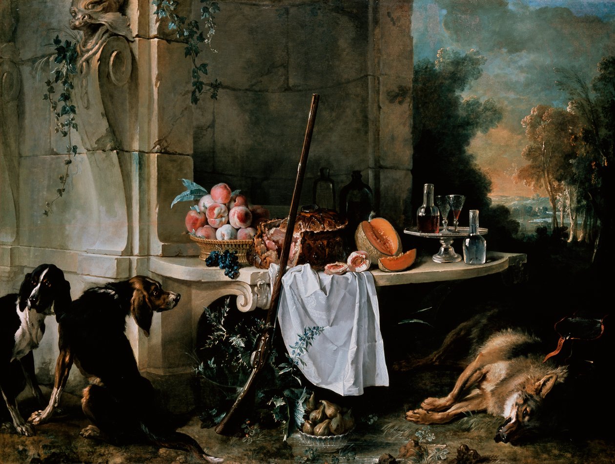 Martwy wilk autorstwa Jean Baptiste Oudry