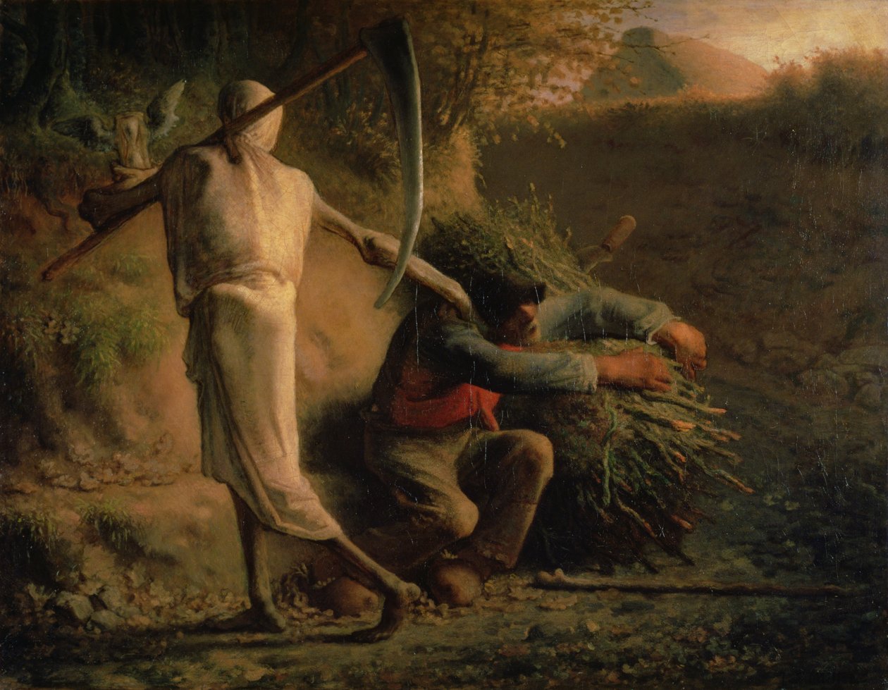 Śmierć i drwal autorstwa Jean Francois Millet