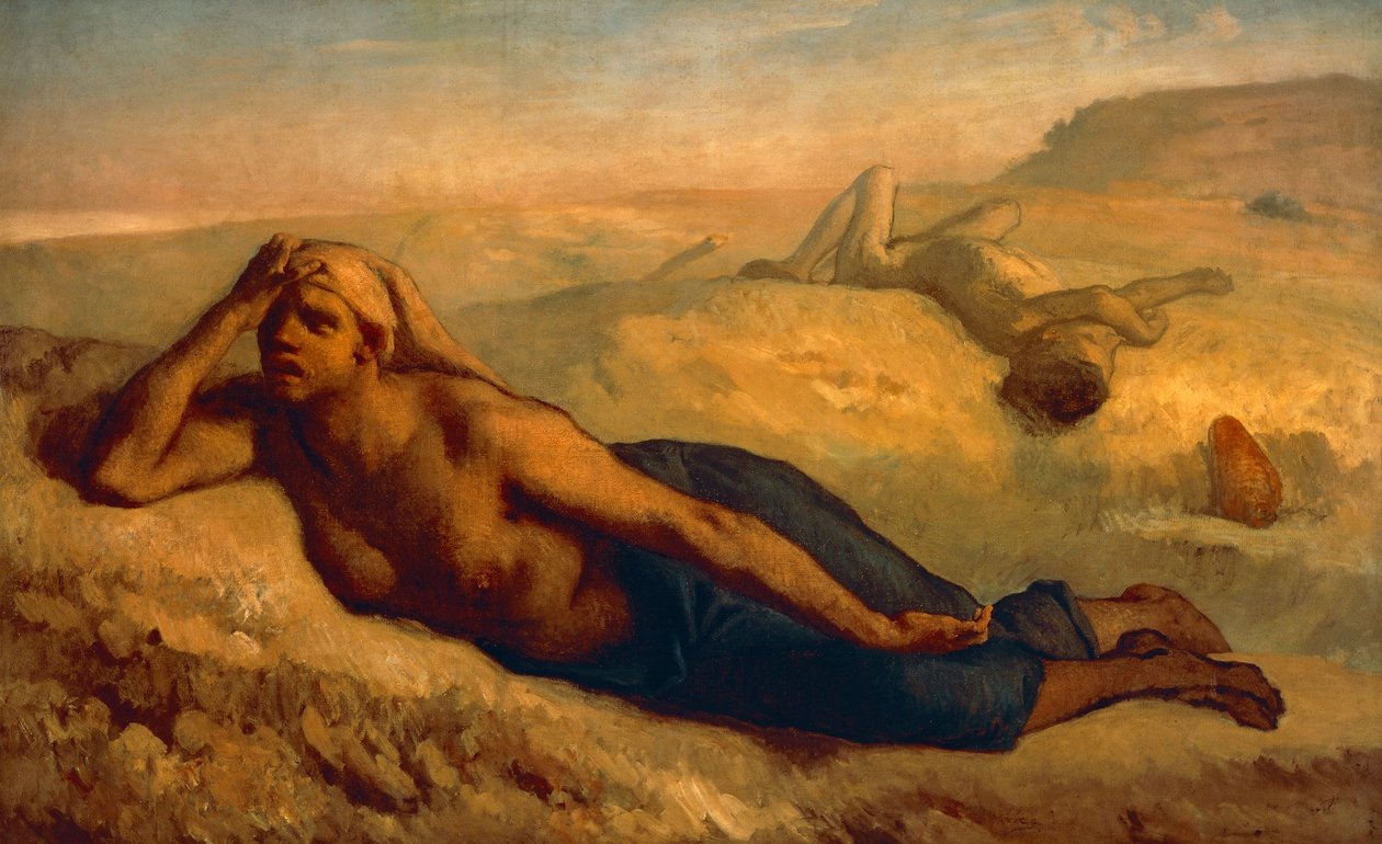Hagar i Ismael — Jean-Francois Millet (1814-1875). autorstwa Jean Francois Millet