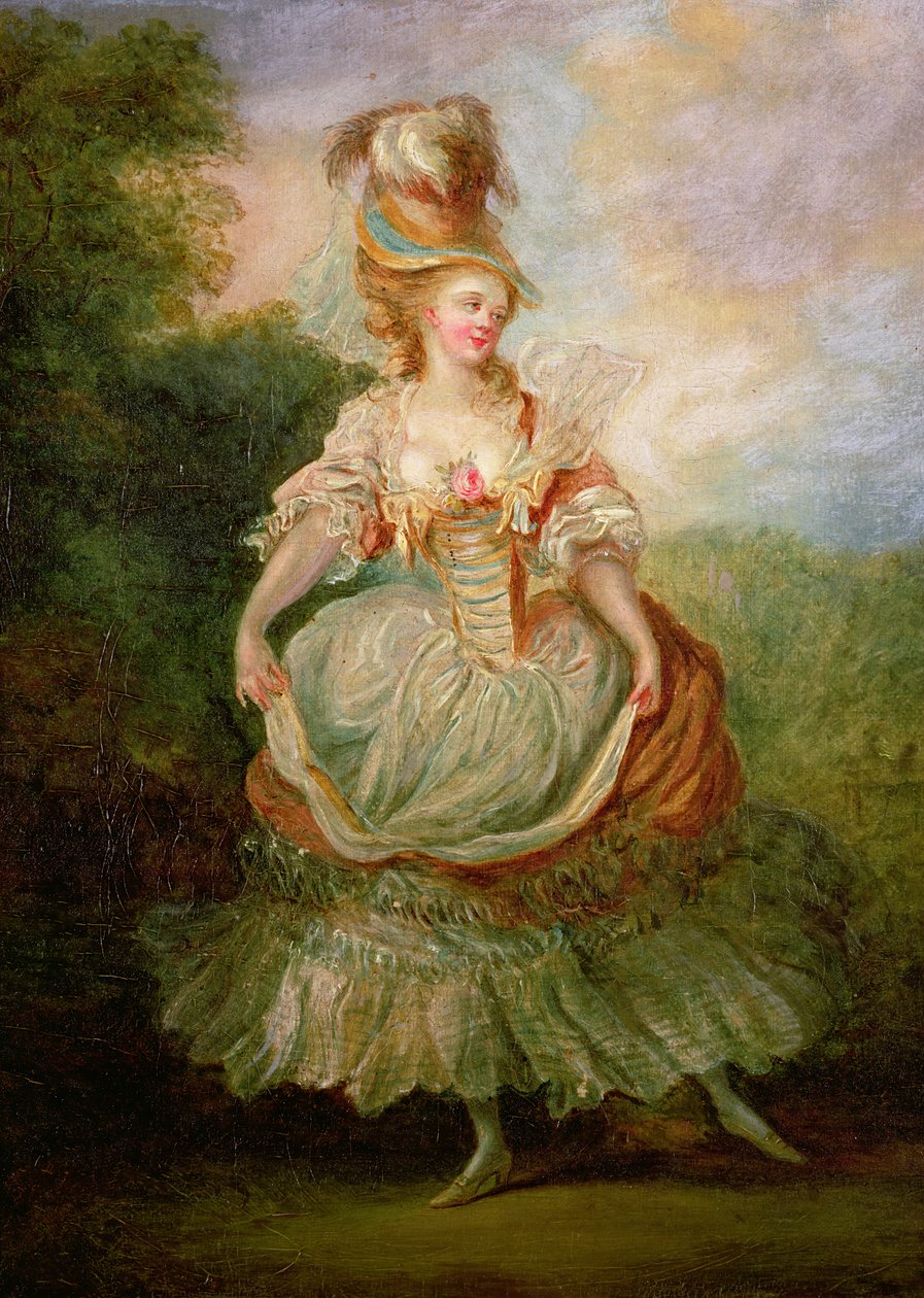 Tancerka z Dekoltem Róży autorstwa Jean Frederic Schall