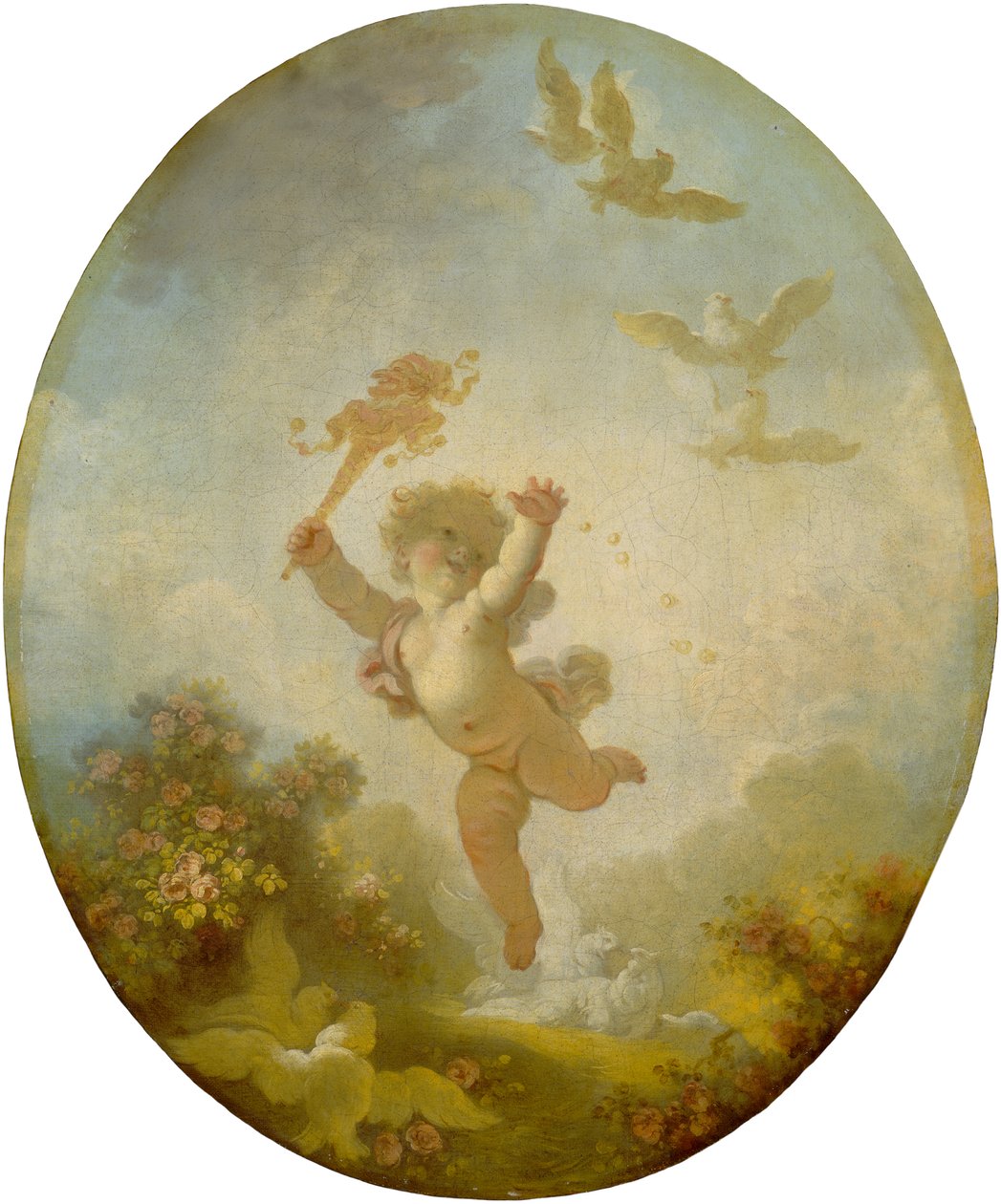 Miłość jako szaleństwo, ok. 1773-76 autorstwa Jean Honore Fragonard