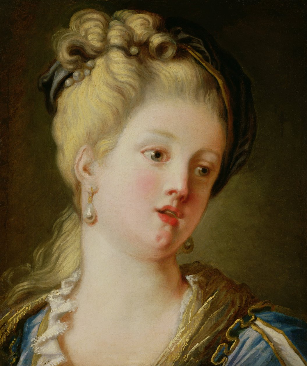 Portret młodej kobiety autorstwa Jean Honore Fragonard