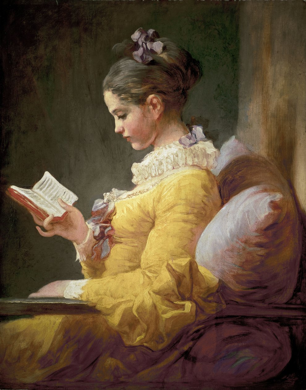 Młoda dziewczyna czytająca, c.1770 autorstwa Jean Honore Fragonard