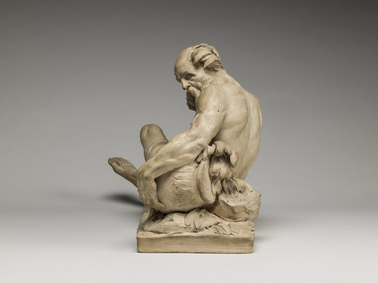 Rzeka Bóg, 1755 (terakota) autorstwa Jean Jacques Caffieri