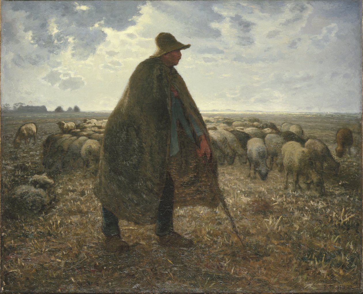 Pasterz pasący swoją trzodę autorstwa Jean Francois Millet