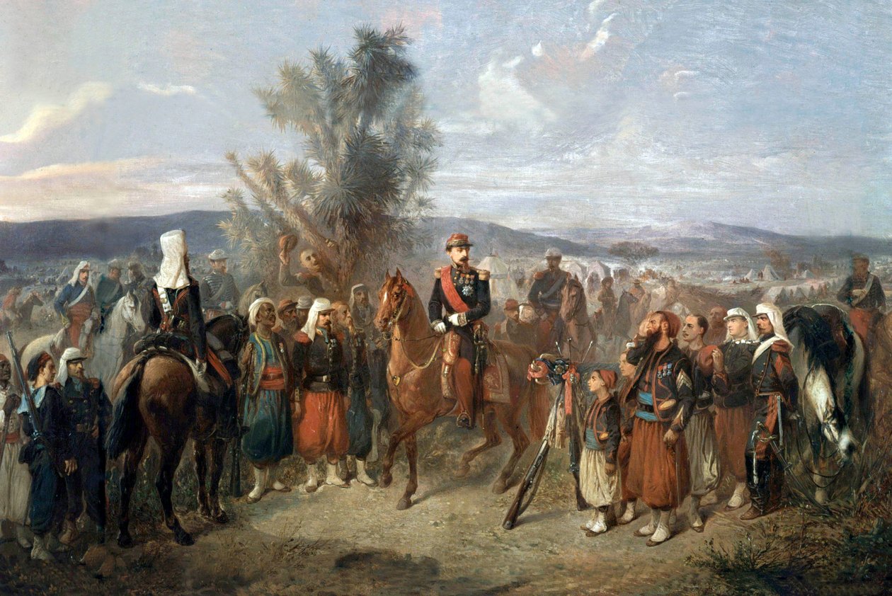 Napoleon III w Algierii, 1864 autorstwa Jean Adolphe Beauce