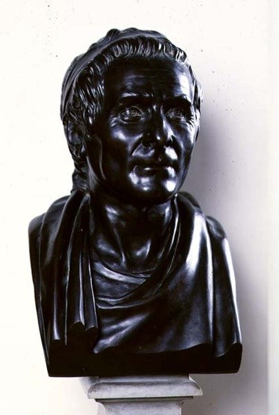 Jean Jacques Rousseau (1712-78) 1778 (brąz) autorstwa Jean Antoine Houdon