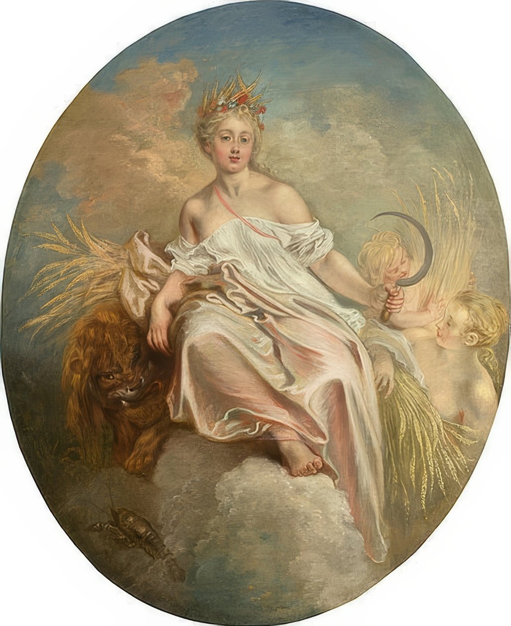 Ceres (lato). C. 1717/18 autorstwa Jean Antoine Watteau
