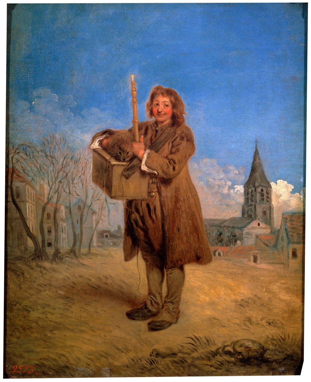 Savoyard ze świstakiem, 1716. autorstwa Jean Antoine Watteau